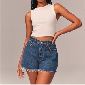 Abercrombie high rise, cut off jean shorts size 22! Brand new with tag!